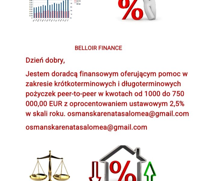 Oferta pożyczek pieniężnych pomiędzy poważnymi i uczciwymi osobami w Polsce