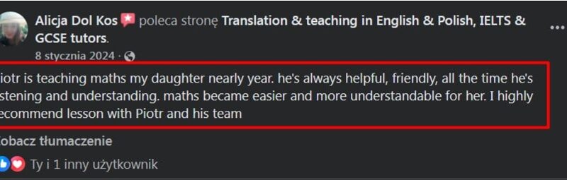 Tłumaczenia + Praktyczne Korepetycje UK: angielski, polski, matematyka, SATs, I/GCSE, A-Level, IELTS