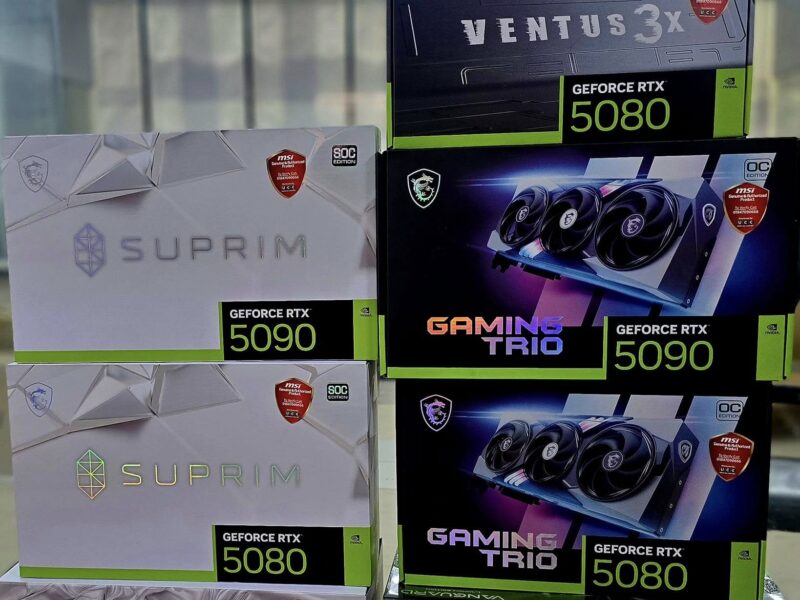 GeForce RTX 5090, RTX 5080, RTX 5070 Ti, RTX 5070, RTX 4090, RTX 4080 Super, RTX 4080, RTX 4070 Ti Super, RTX 4070 Ti, RTX 4070 Super